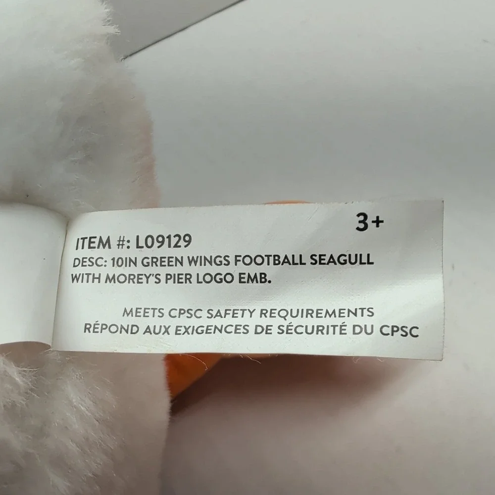 Fiesta Morey's Pier Sunny Seagull Plush 10 Inch Green Wings Football Eagles
